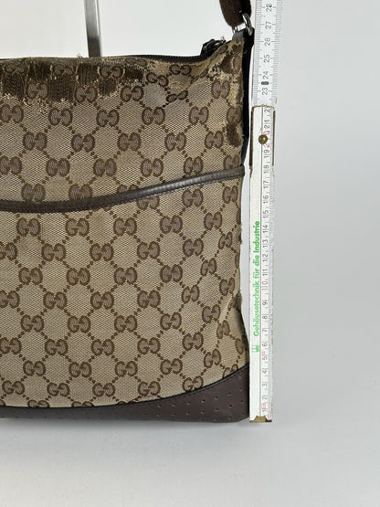Sac Gucci Monogram Vintage Beige Marron
