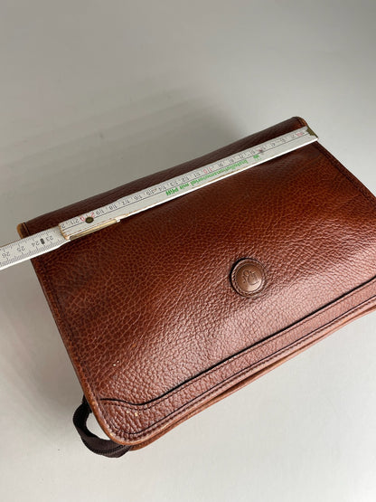 Vintage Dior Leather Clutch Brown