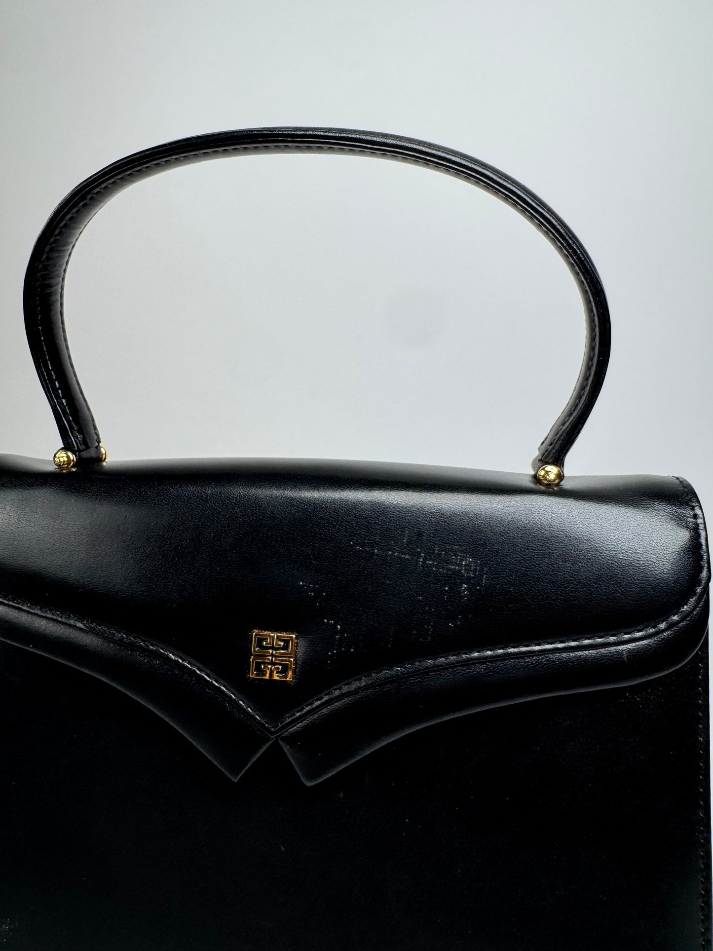 Vintage Givenchy Leather Handbag Black