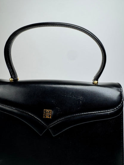 Vintage Givenchy Leather Handbag Black