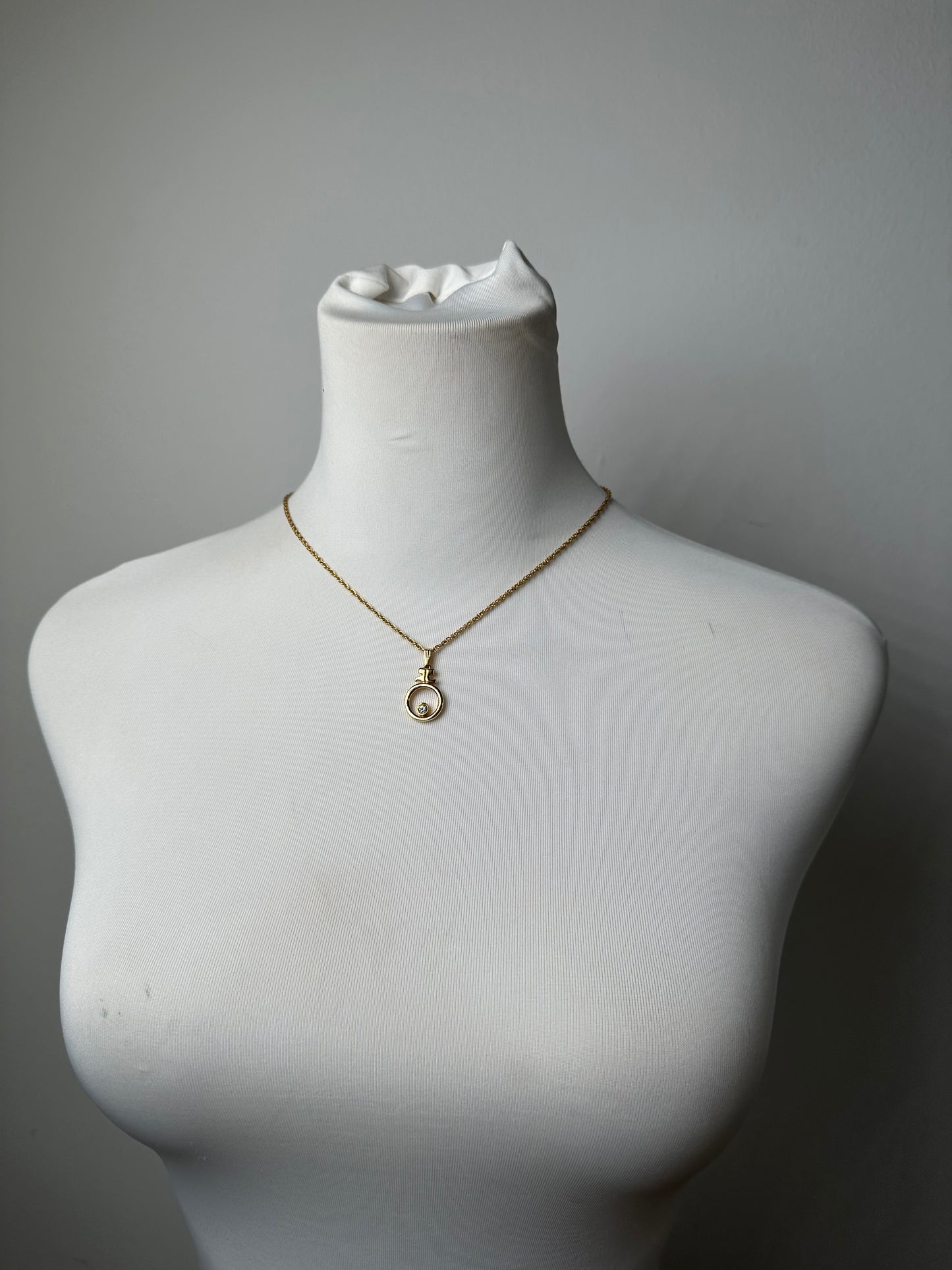 Vintage Courreges Gold Plated Collier Gold