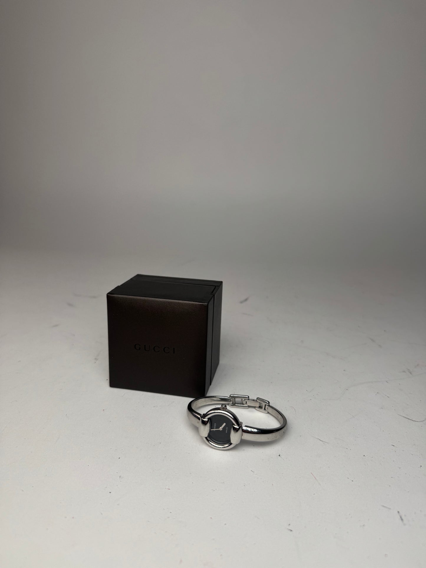 Vintage Gucci Horsebit Watch silver