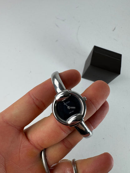 Vintage Gucci Horsebit Watch silver