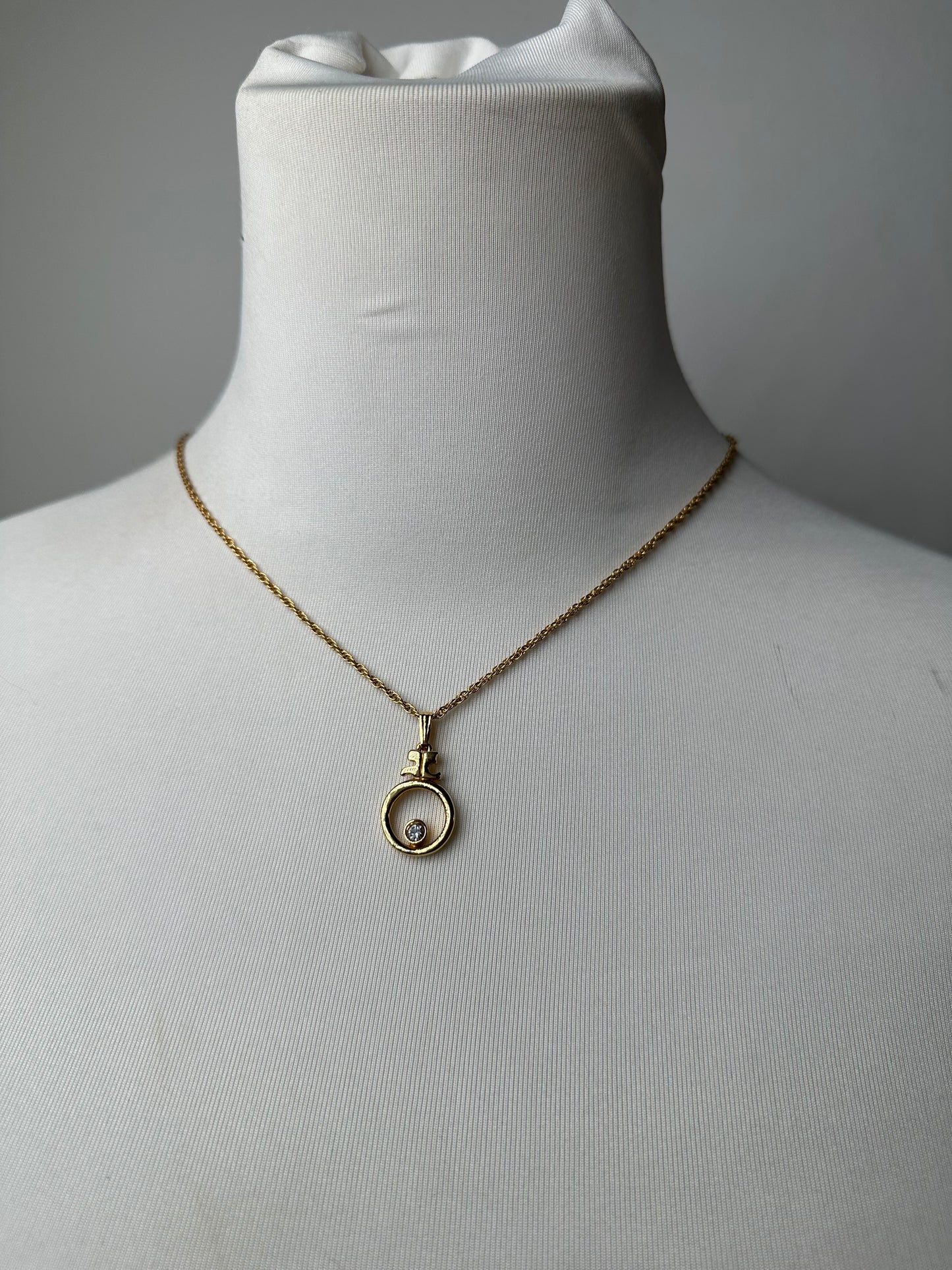 Vintage Courreges Gold Plated Collier Gold