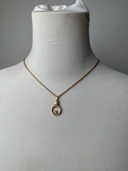 Vintage Courreges Gold Plated Collier Gold