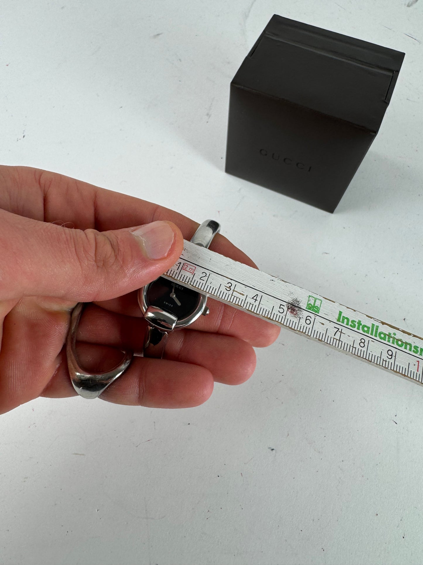 Vintage Gucci Horsebit Watch silver