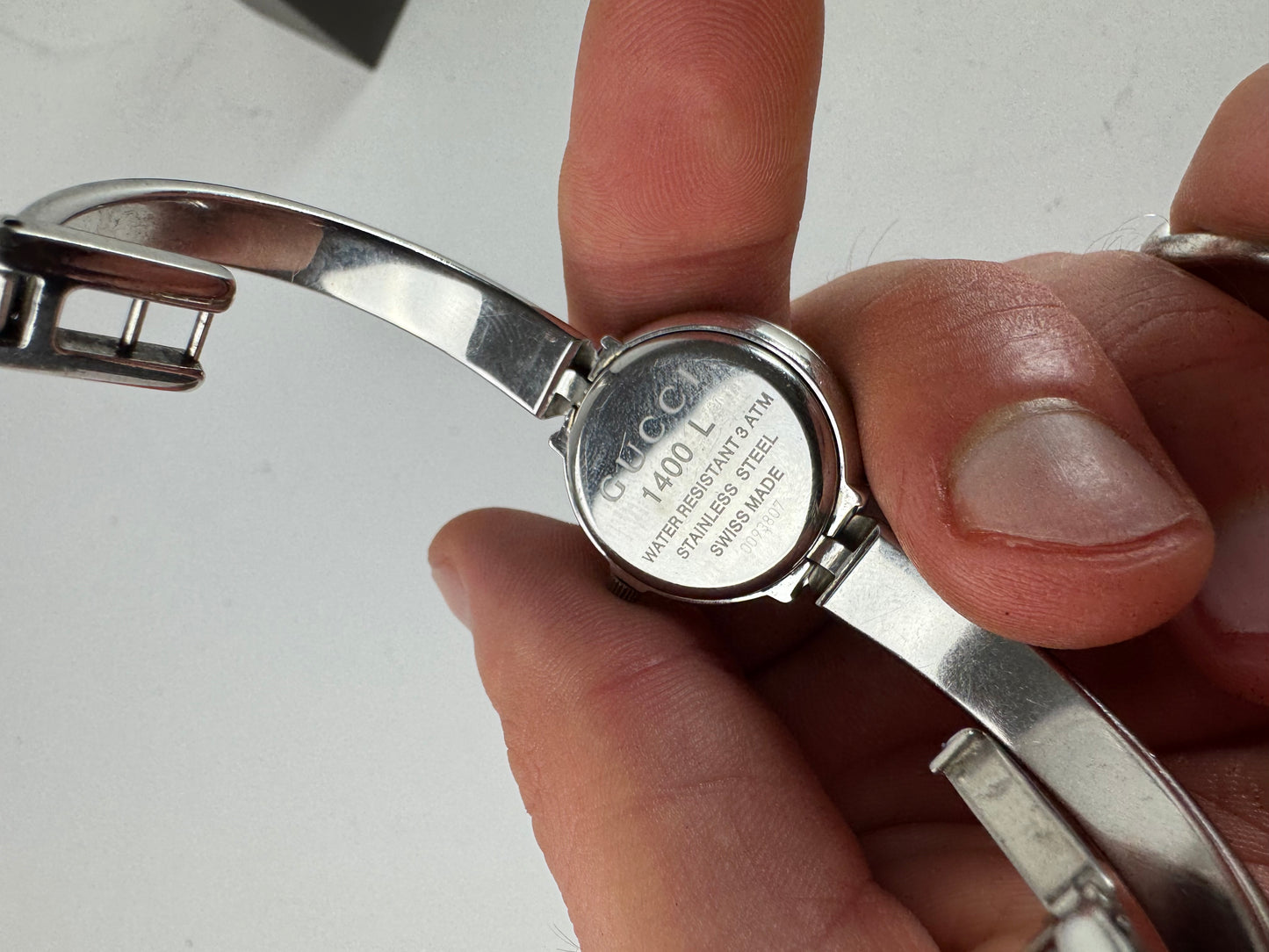 Vintage Gucci Horsebit Watch silver