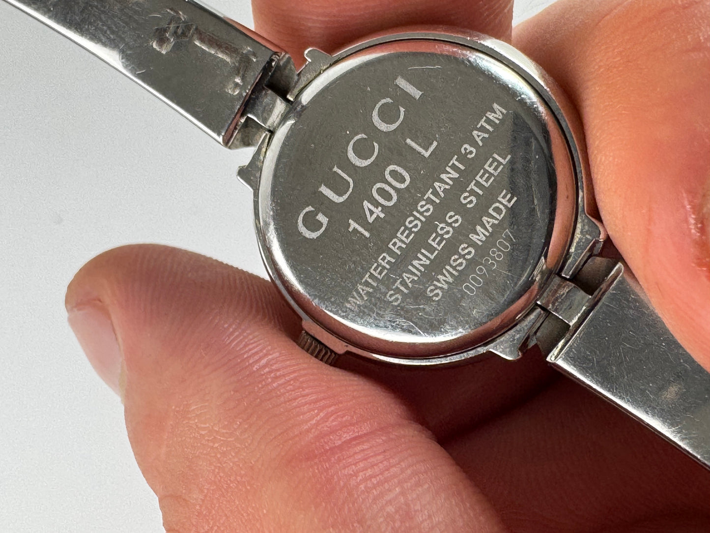 Vintage Gucci Horsebit Watch silver