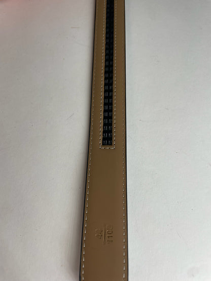 Vintage Yves Saint Laurent Leather Belt Black