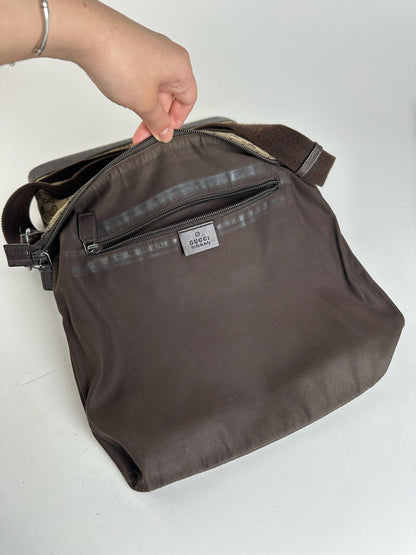 Sac Gucci Monogram Vintage Beige Marron