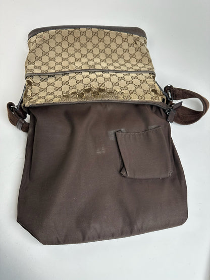 Sac Gucci Monogram Vintage Beige Marron