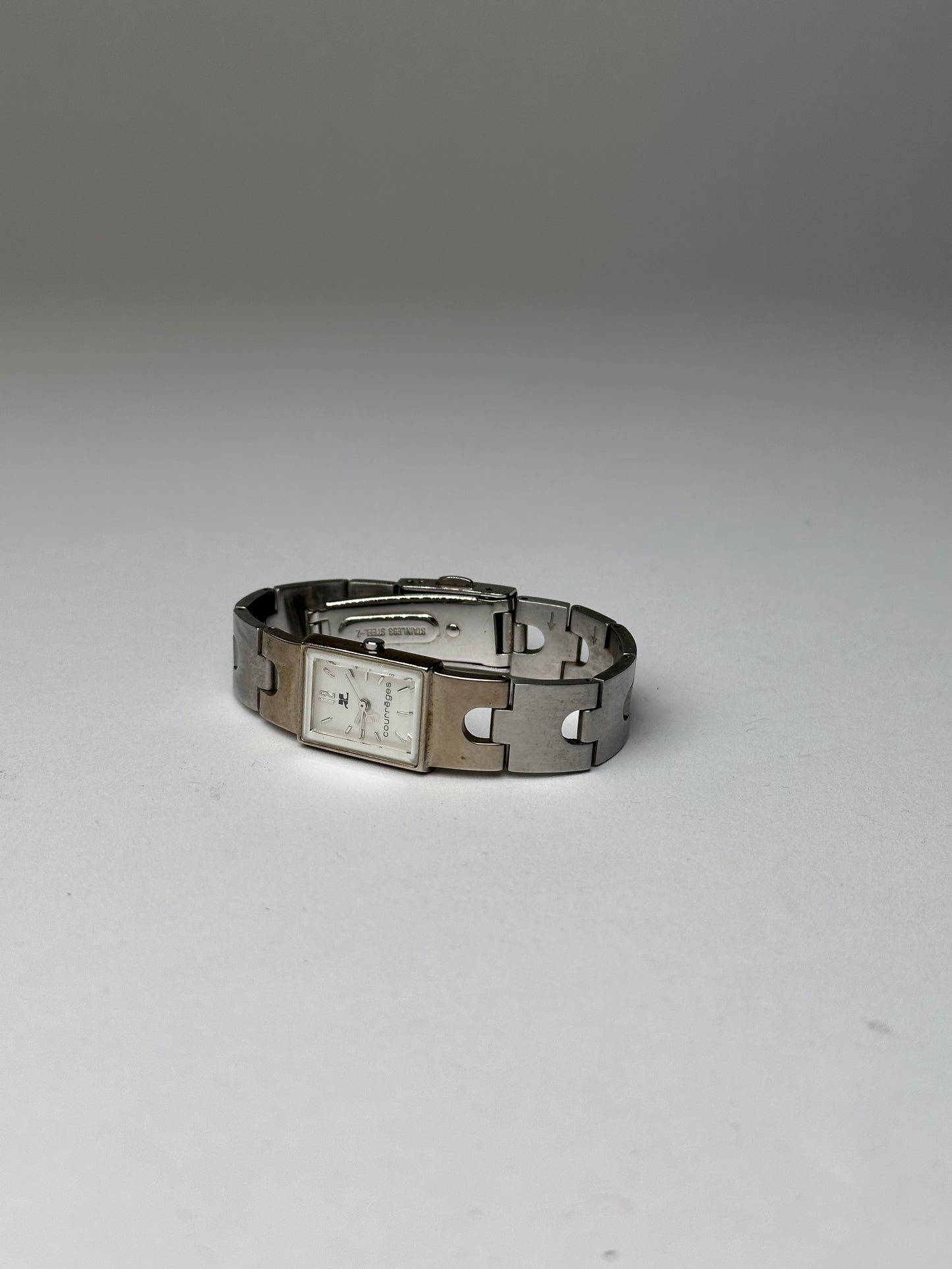 Vintage Courreges Stainless Watch Silver