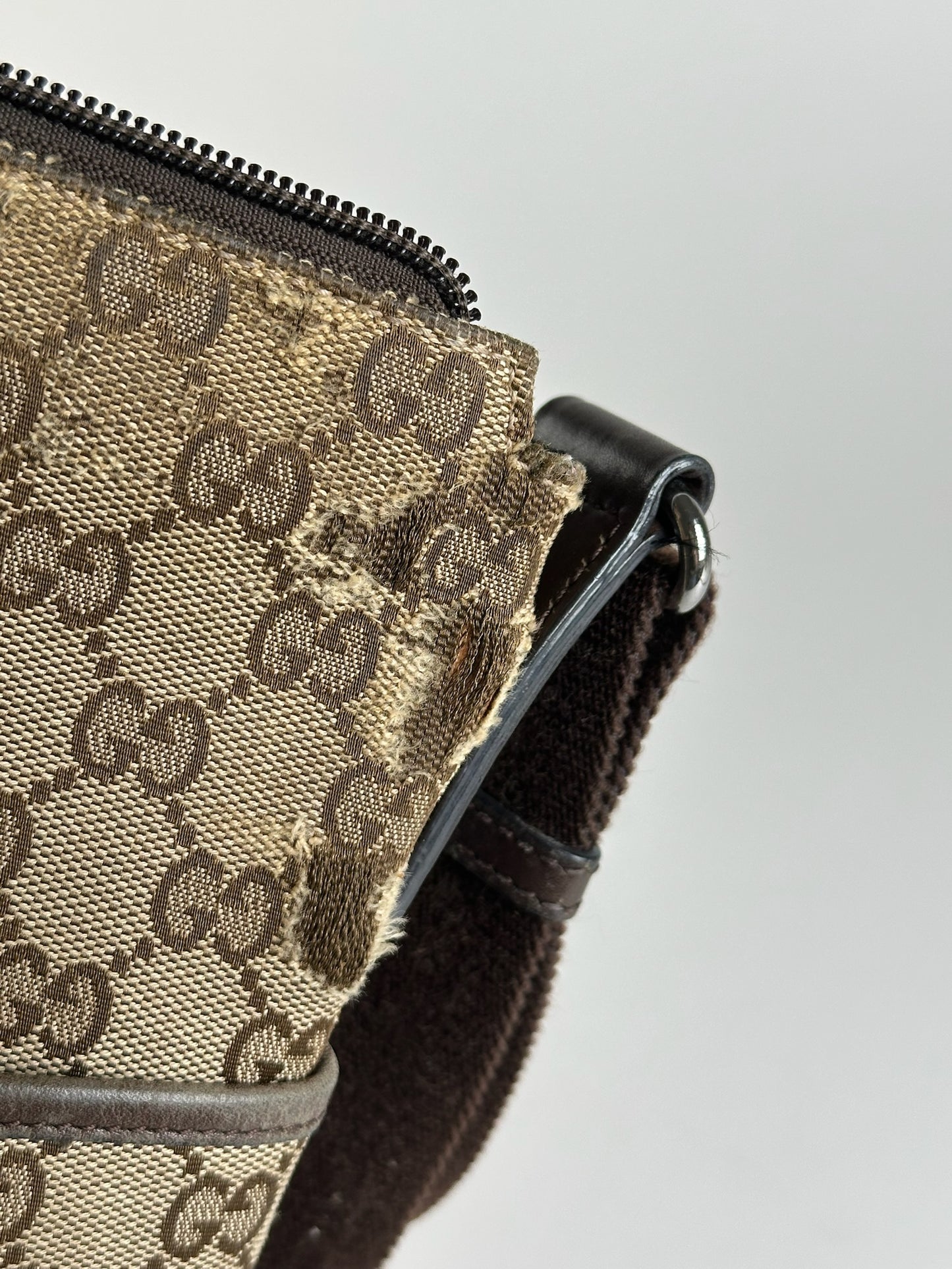 Sac Gucci Monogram Vintage Beige Marron