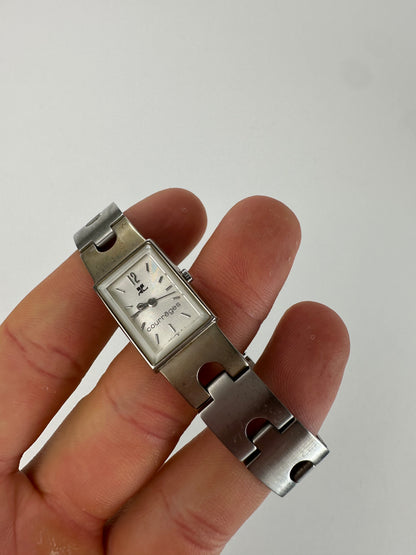 Vintage Courreges Stainless Watch Silver