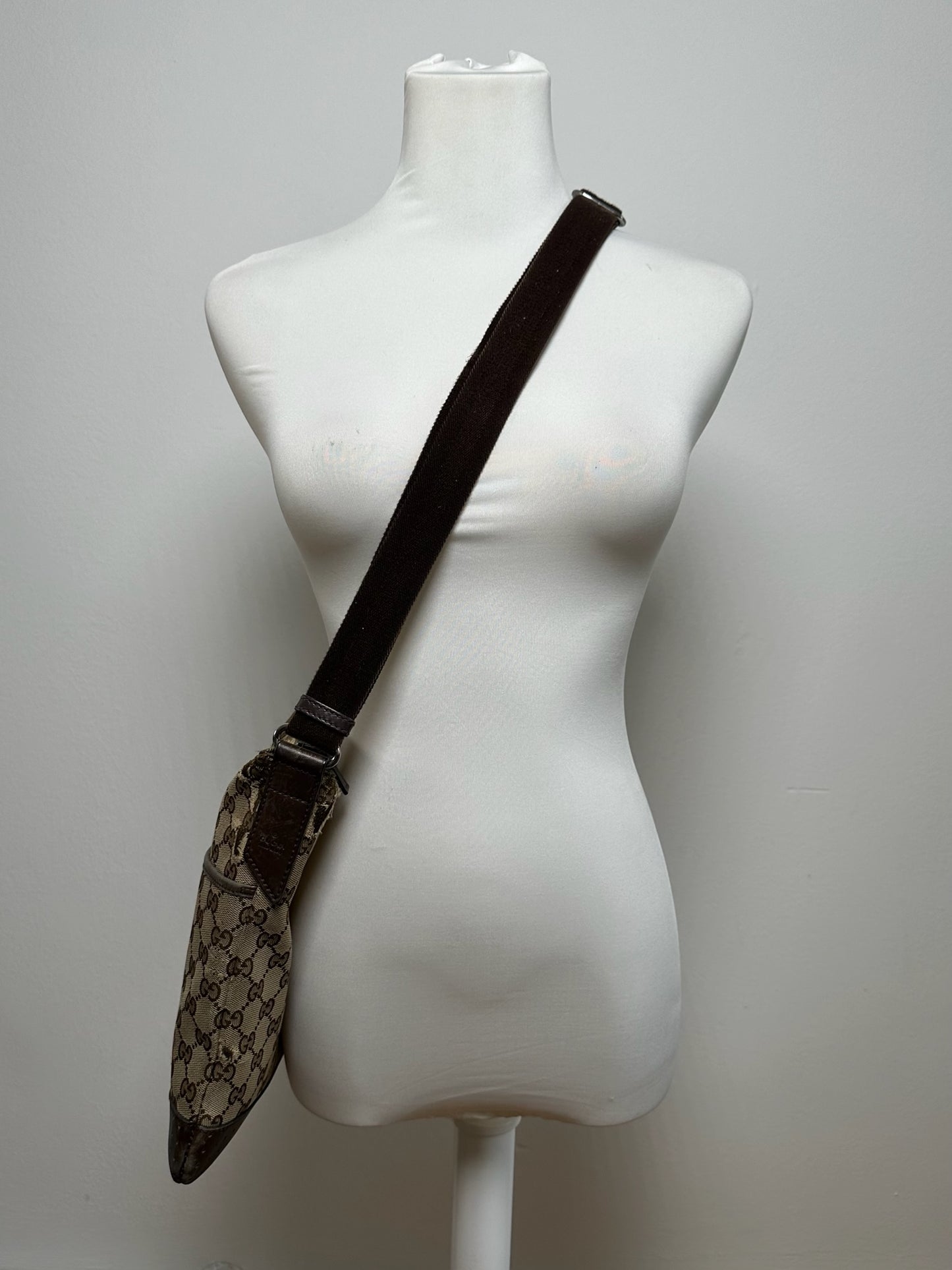 Sac Gucci Monogram Vintage Beige Marron