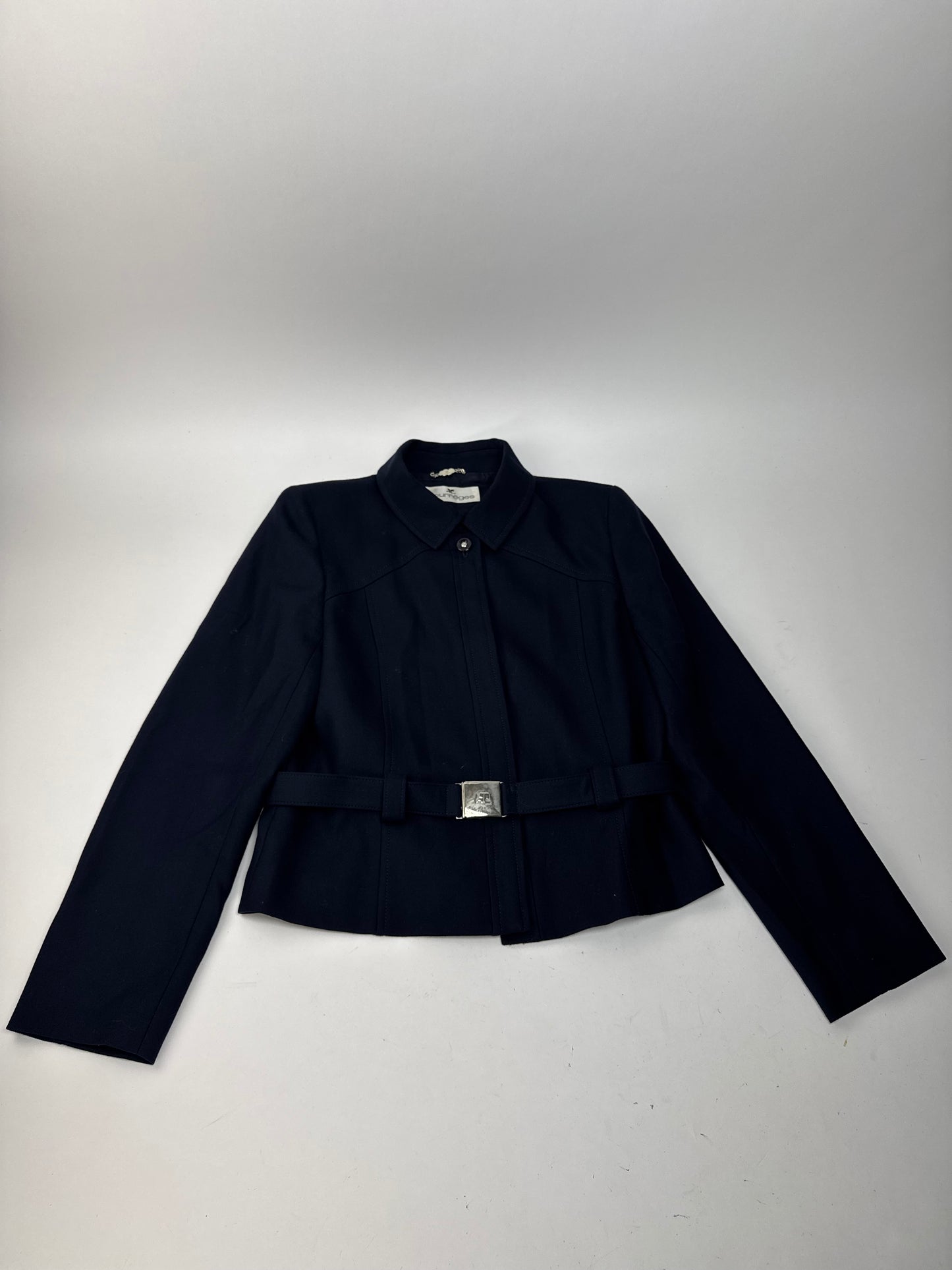 Vintage Courreges Paris Twin Set Navy M
