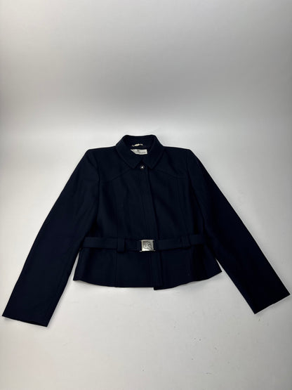 Vintage Courreges Paris Twin Set Navy M