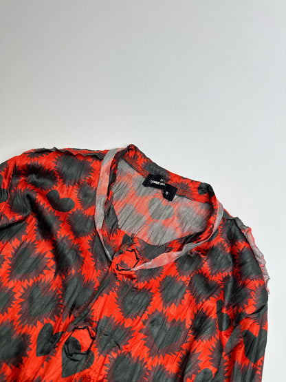 Vintage Comme des Garçons Polyester Blouse Red