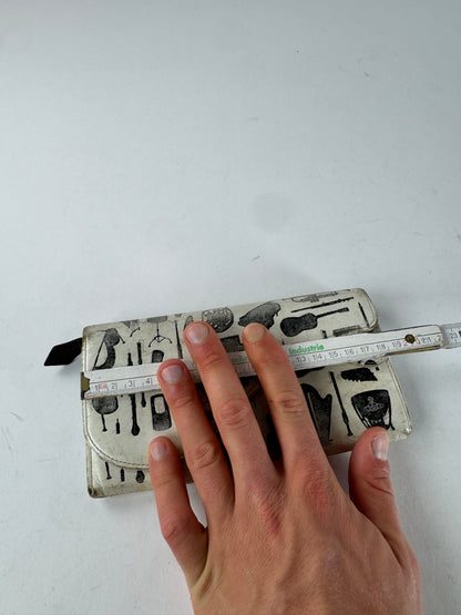 Vintage Vivienne Westwood Abstract Leather Wallet Black White