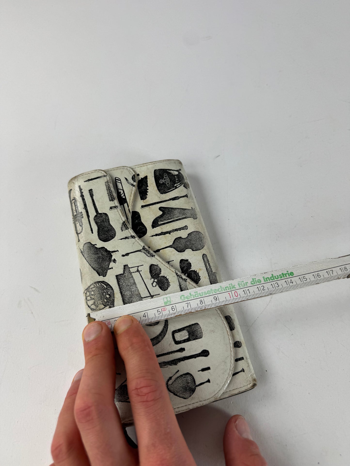 Vintage Vivienne Westwood Abstract Leather Wallet Black White