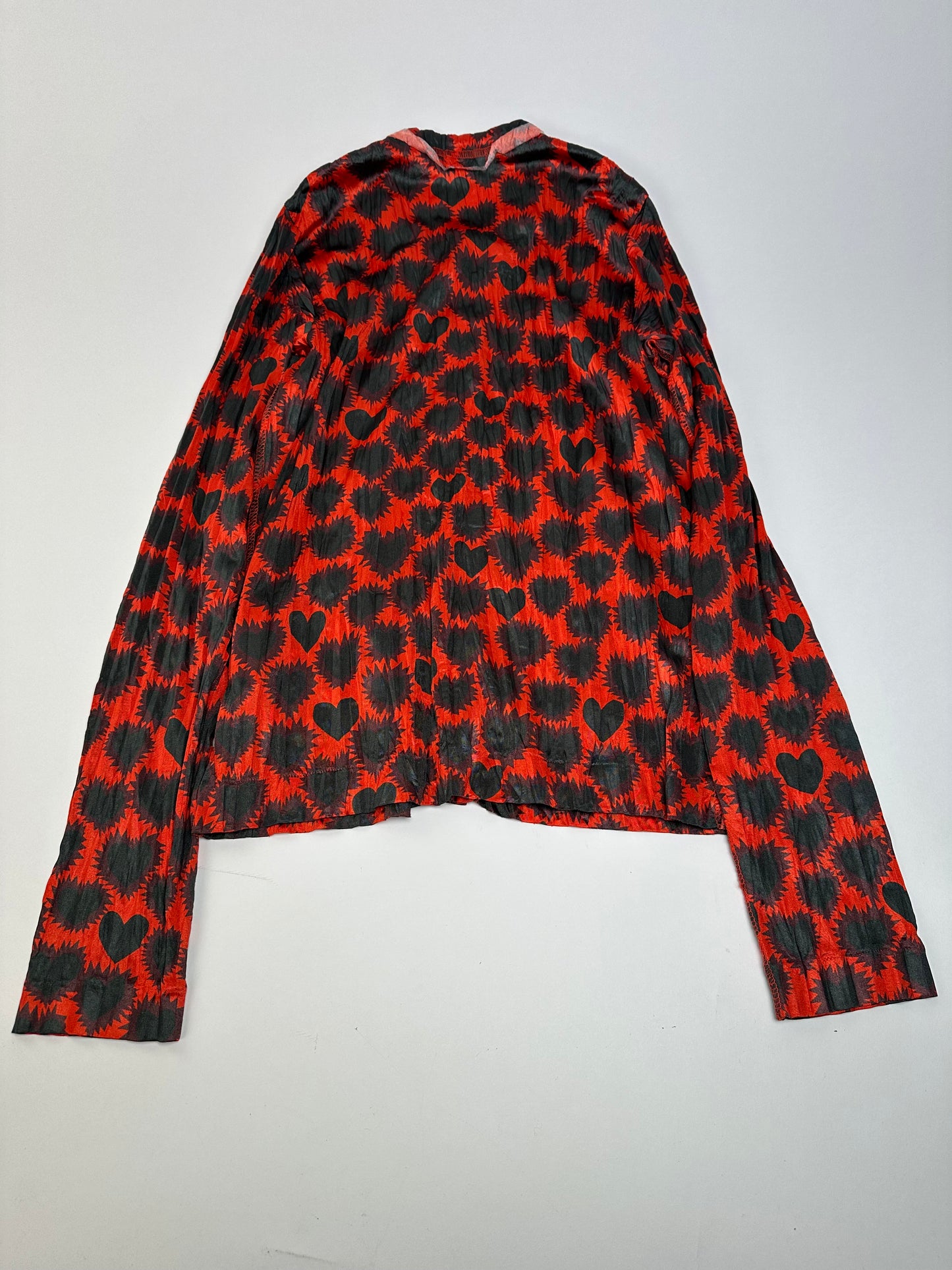 Vintage Comme des Garçons Polyester Blouse Red