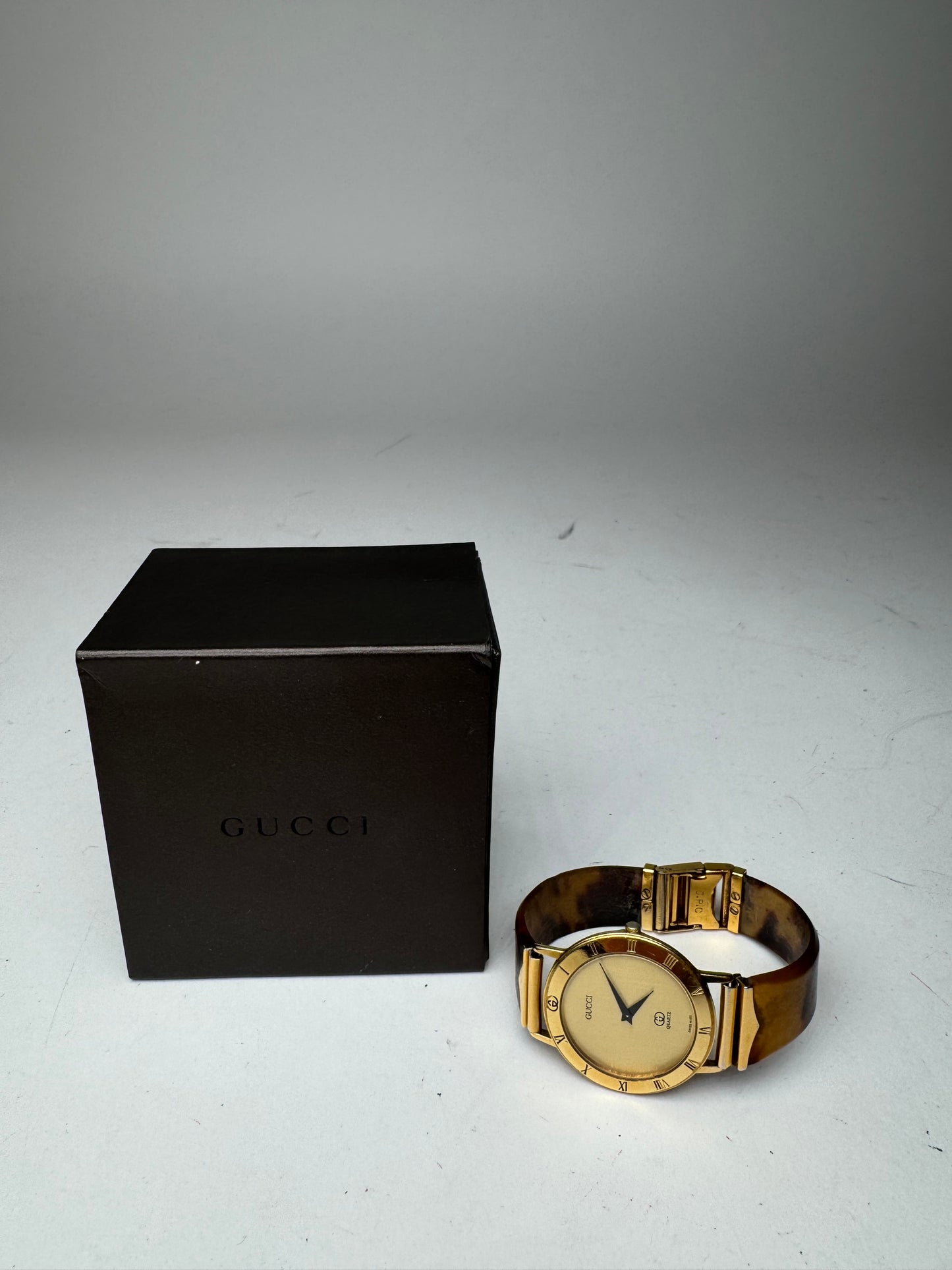 Vintage Gucci Watch gold brown
