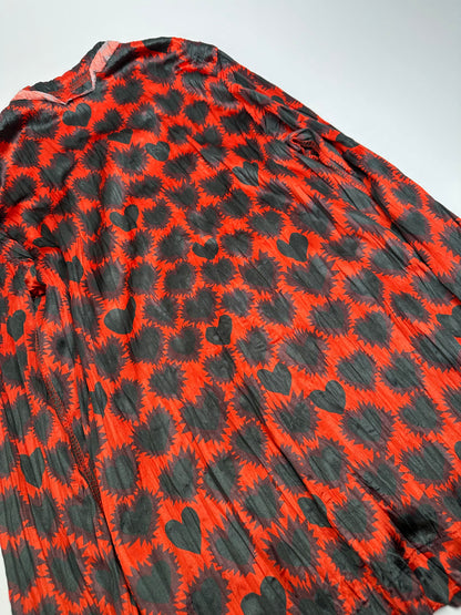 Vintage Comme des Garçons Polyester Blouse Red