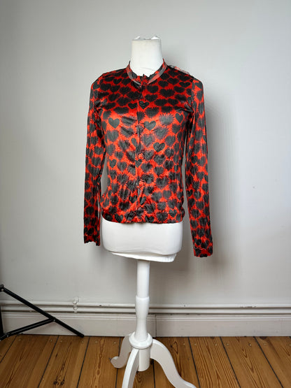 Vintage Comme des Garçons Polyester Blouse Red