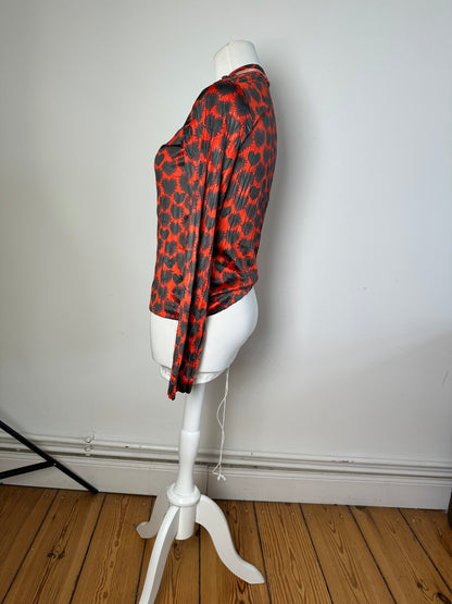 Vintage Comme des Garçons Polyester Blouse Red