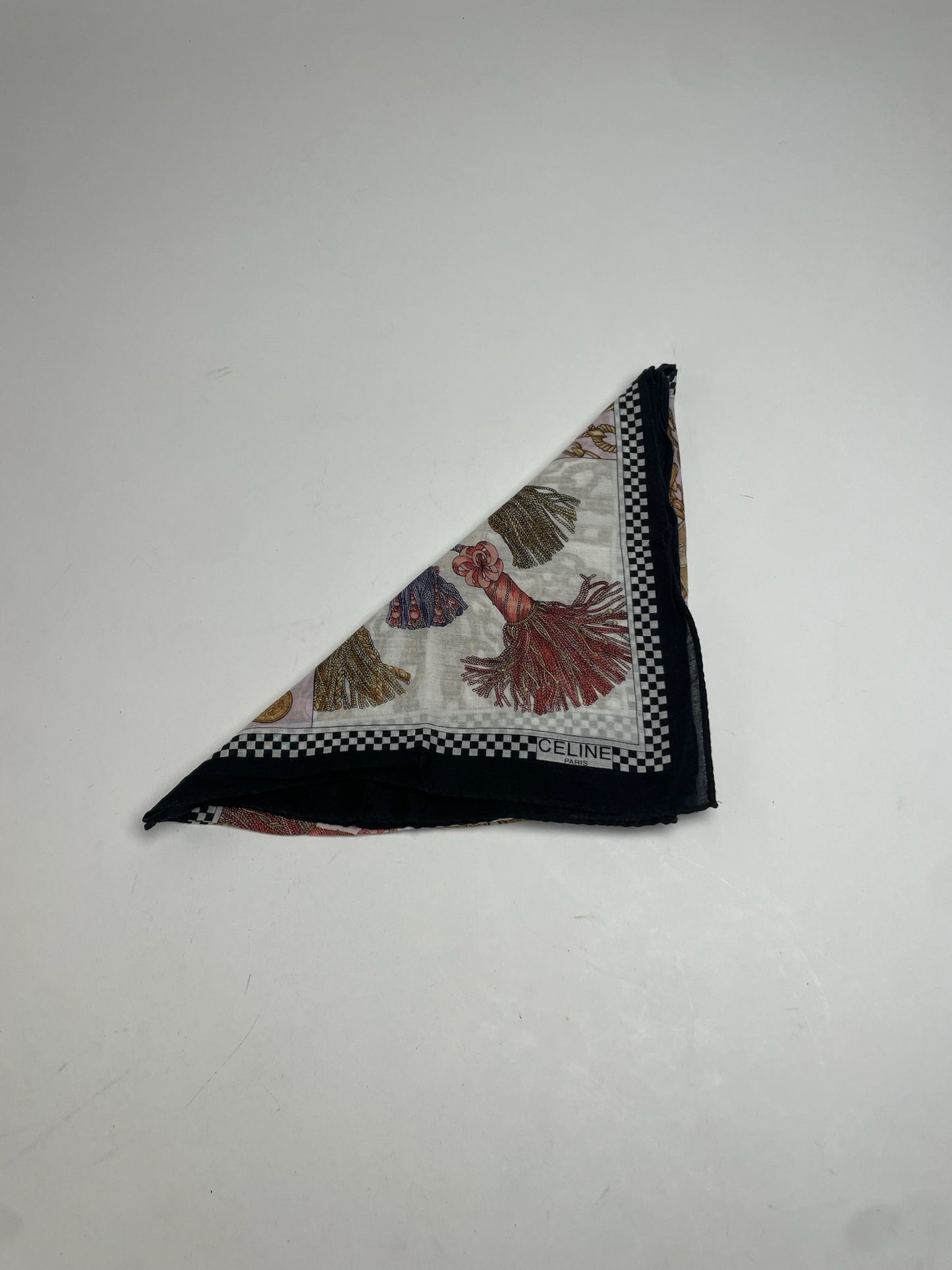 Vintage Celine Paris abstract Scarf