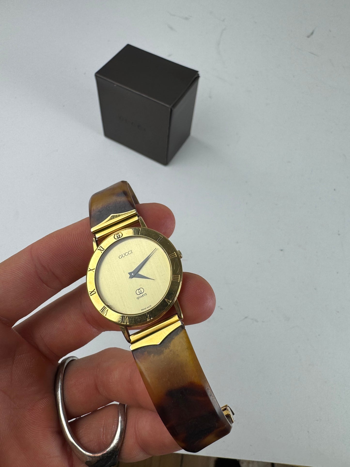 Vintage Gucci Watch gold brown