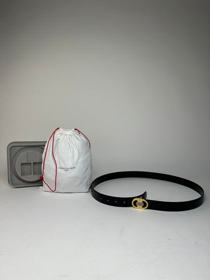 Vintage Dior Reversible Belt Black Brown