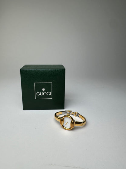 Vintage Gucci Stainless Watch Gold