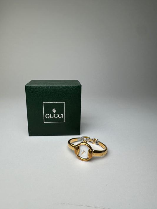 Vintage Gucci Stainless Watch Gold