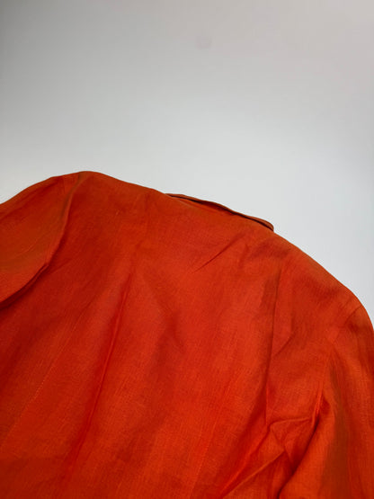 Vintage Gucci Lines Short Coat Orange L