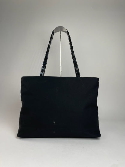 Vintage Salvatore Ferragamo Tote Bag Black