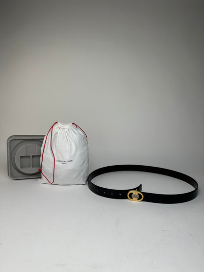 Vintage Dior Reversible Belt Black Brown