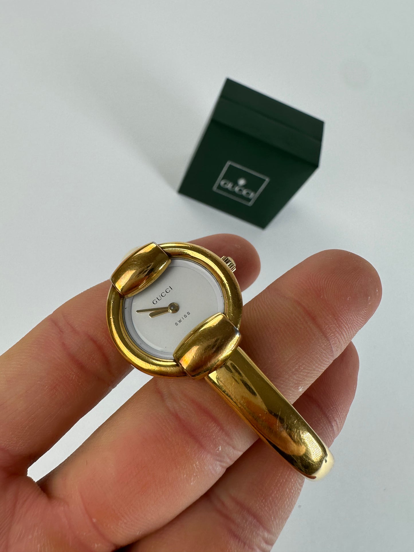 Vintage Gucci Stainless Watch Gold