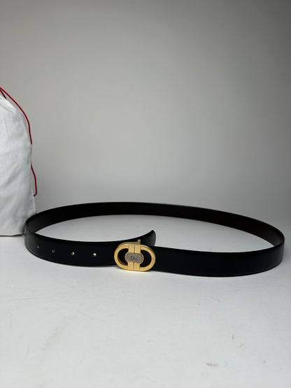 Vintage Dior Reversible Belt Black Brown