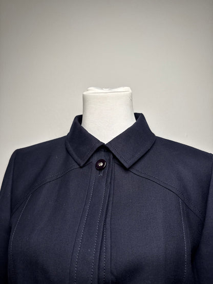 Vintage Courreges Paris Twin Set Navy M