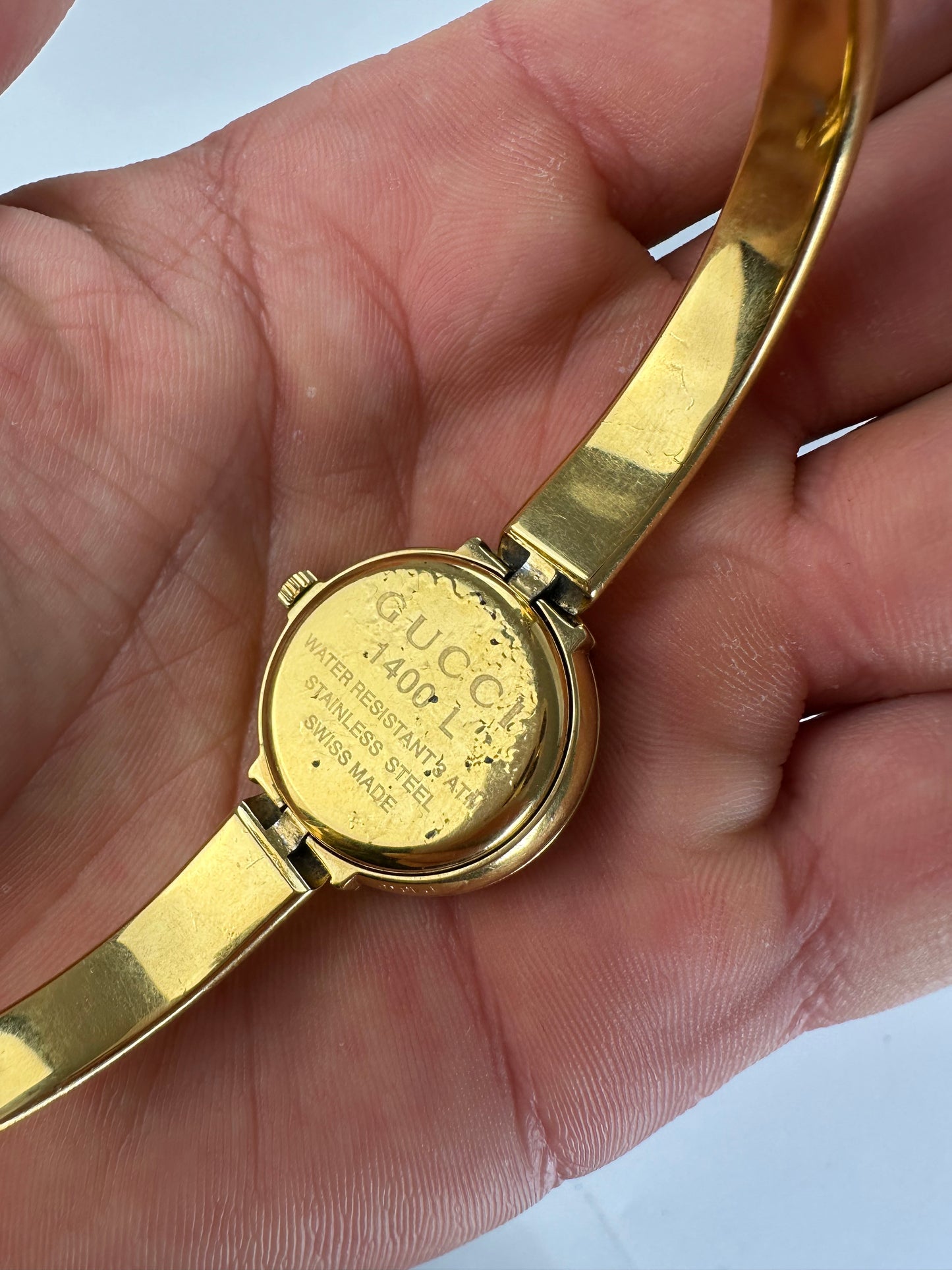Vintage Gucci Stainless Watch Gold