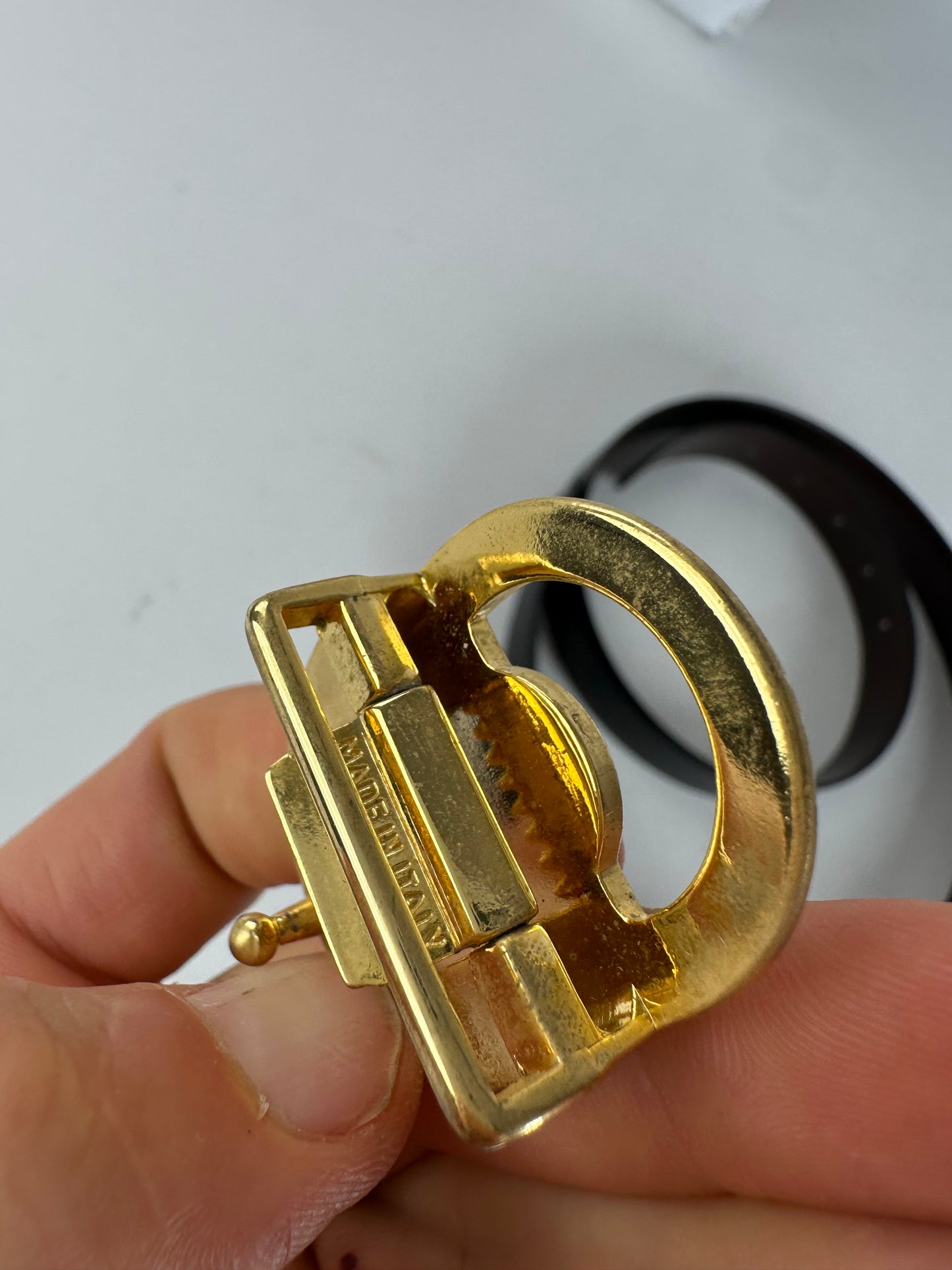 Vintage Dior Reversible Belt Black Brown