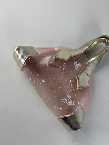 Vintage Vivienne Westwood PVC Handbag Pink Silver