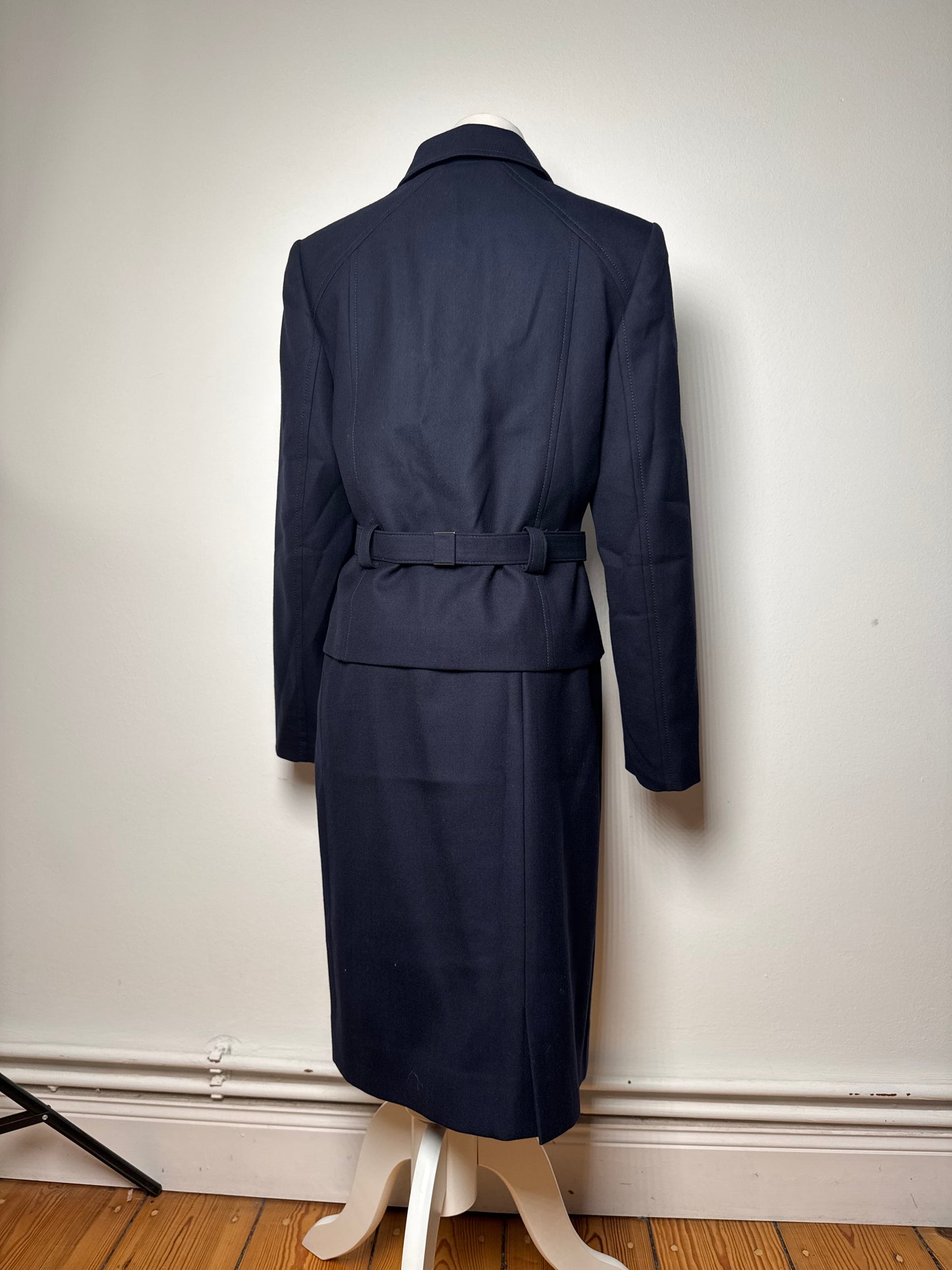 Vintage Courreges Paris Twin Set Navy M