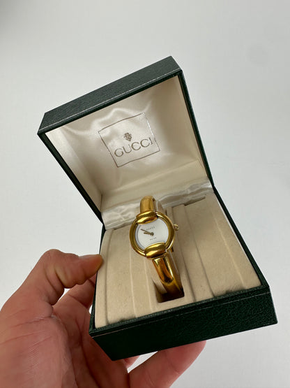 Vintage Gucci Stainless Watch Gold