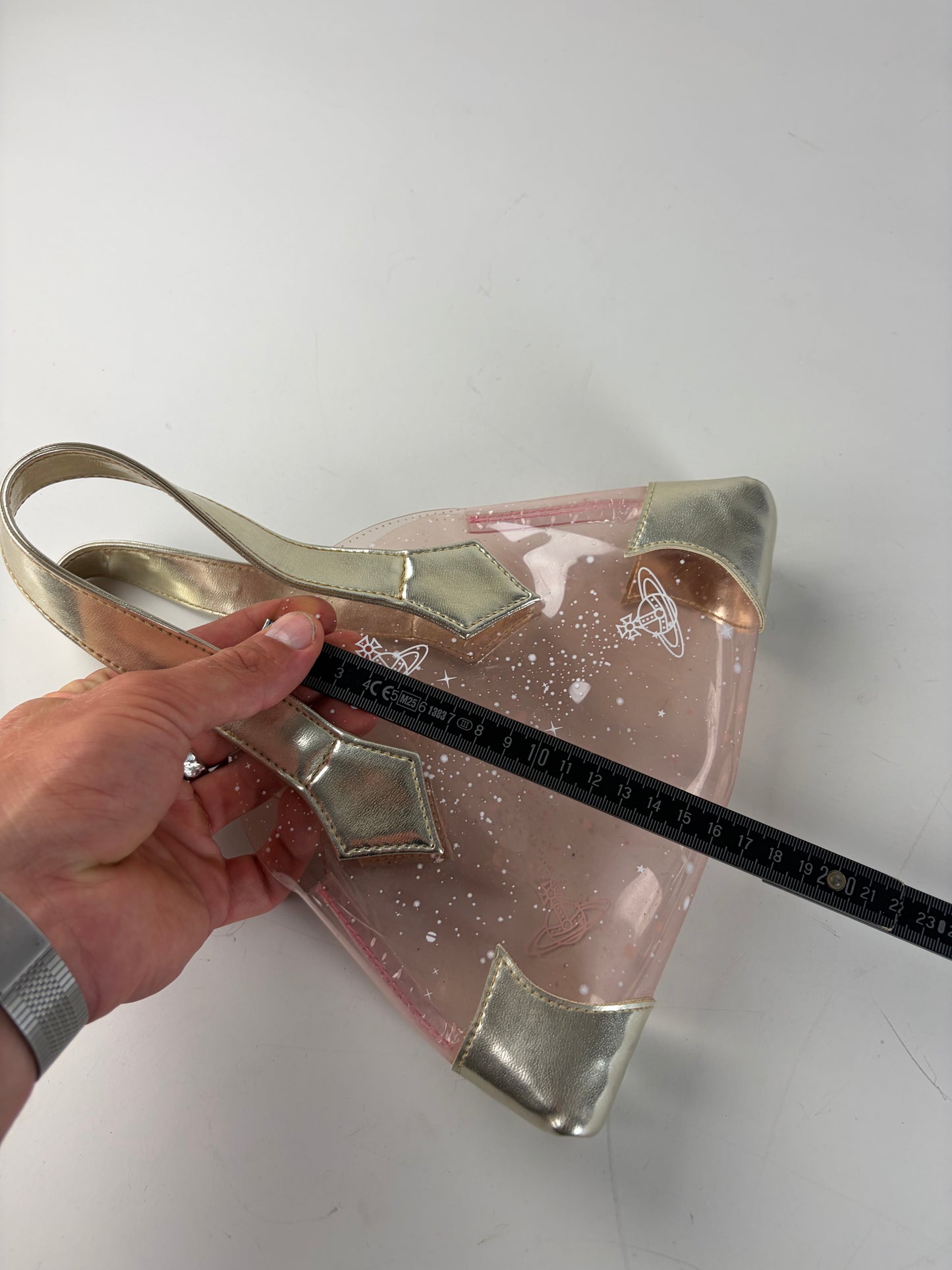 Vintage Vivienne Westwood PVC Handbag Pink Silver