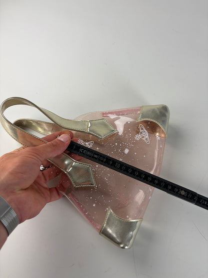 Vintage Vivienne Westwood PVC Handbag Pink Silver