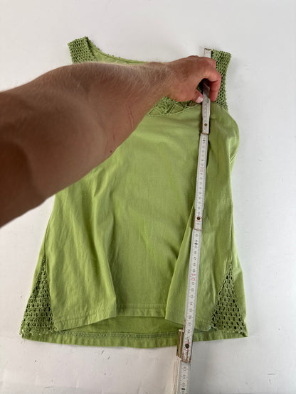 Haut vintage en coton Issey Miyake Vert M 