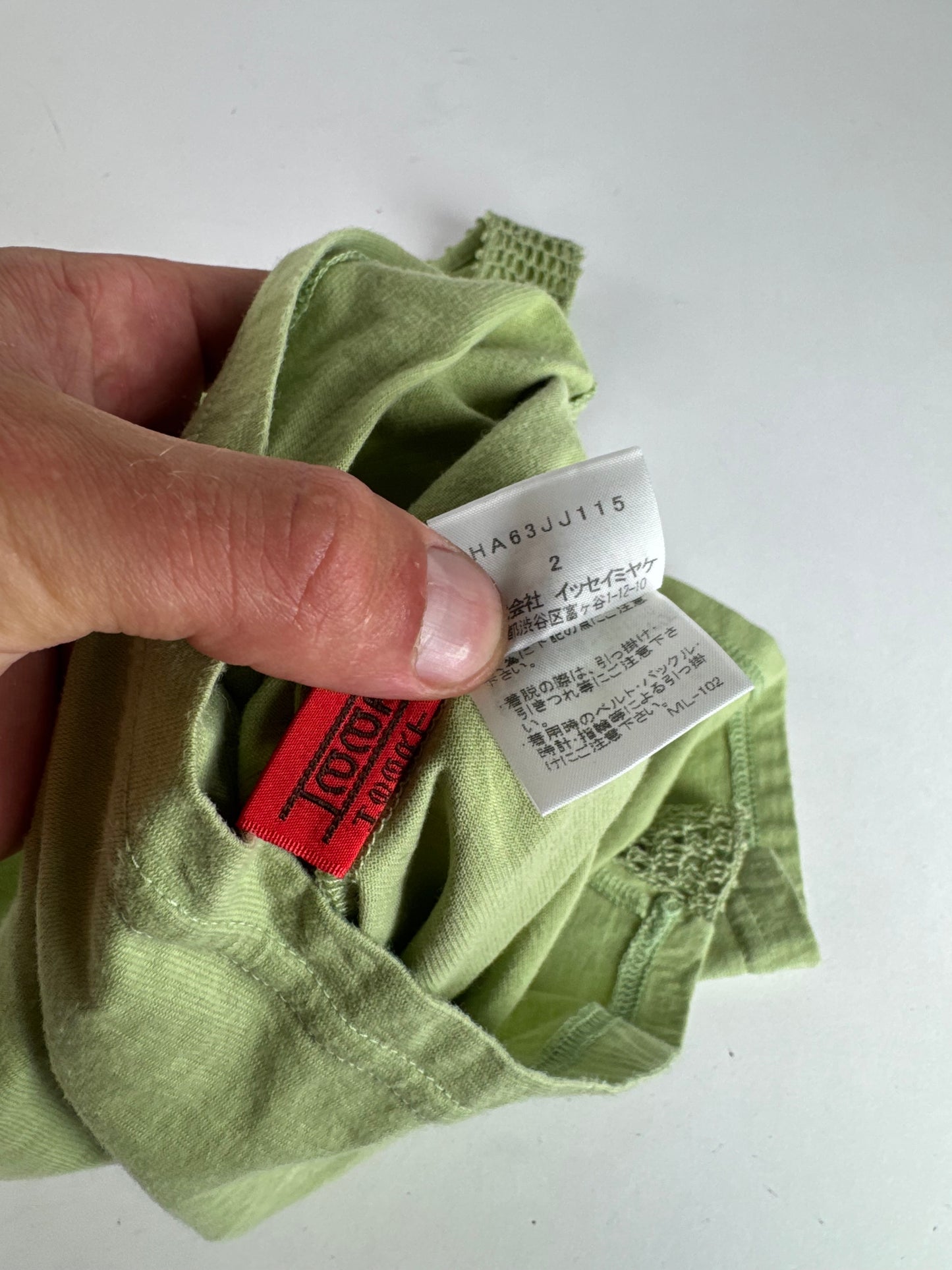 Haut vintage en coton Issey Miyake Vert M 