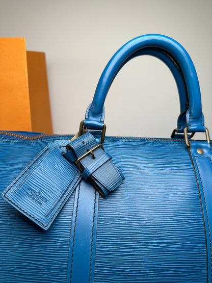Vintage Louis Vuitton EPI Leather Keepball 45 Blue